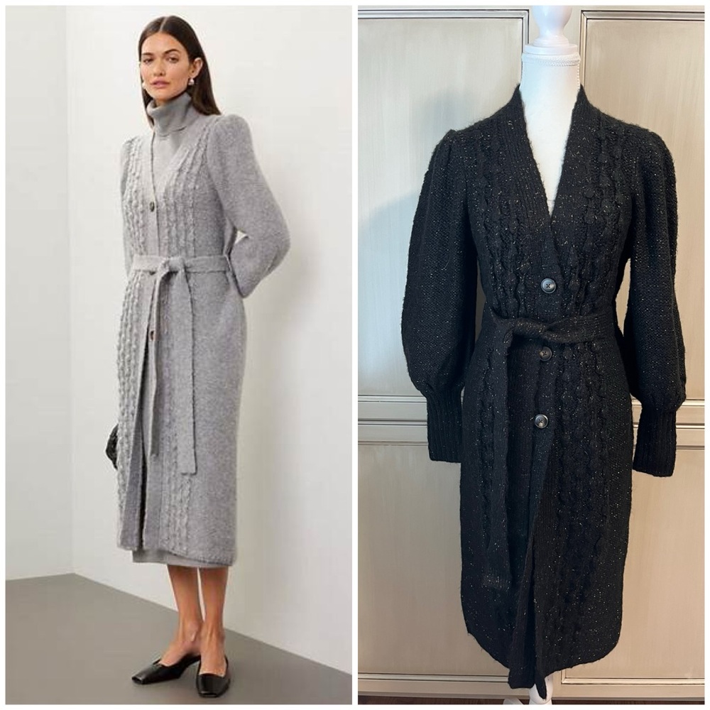 🖤 TOCCIN *Black* Camille Popcorn Cardigan Coat